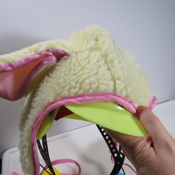 sheep lamb costume Hood hat cap with Floppy Satin ears & pipping Easter - Picture 6 of 14